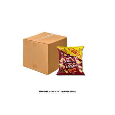 SALGADINHO - FRITOP - 200g LISO BACON - CX10